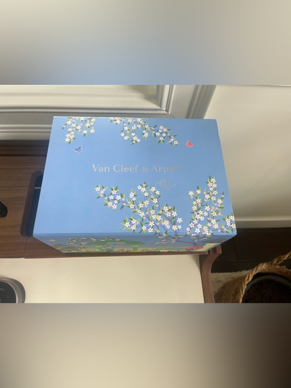 Van Cleef & Arpels Blue Floral Decorative Gift Box